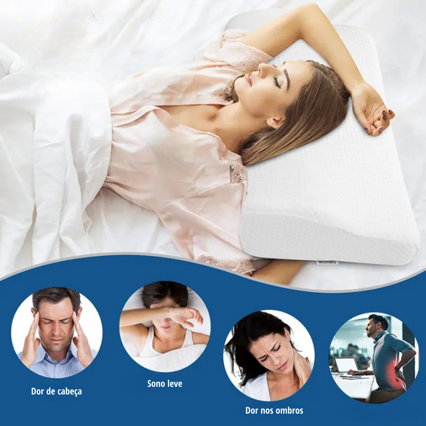 Travesseiro Flex Ortopédico – Saúde do Sono Tranquilo e Restaurador