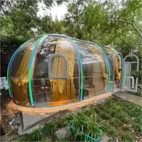 XZ OEM ODM Low Price Hot Sell Luxury Clear Transparent Camping Hotel Round Polycarbonate Glamping Prefab Dome House