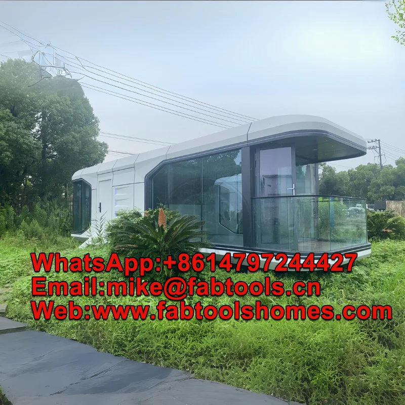 The Space Capsule Hotel of Modern Architectural Style Office Pods Is a Portable and Quickly Installable Mobile House