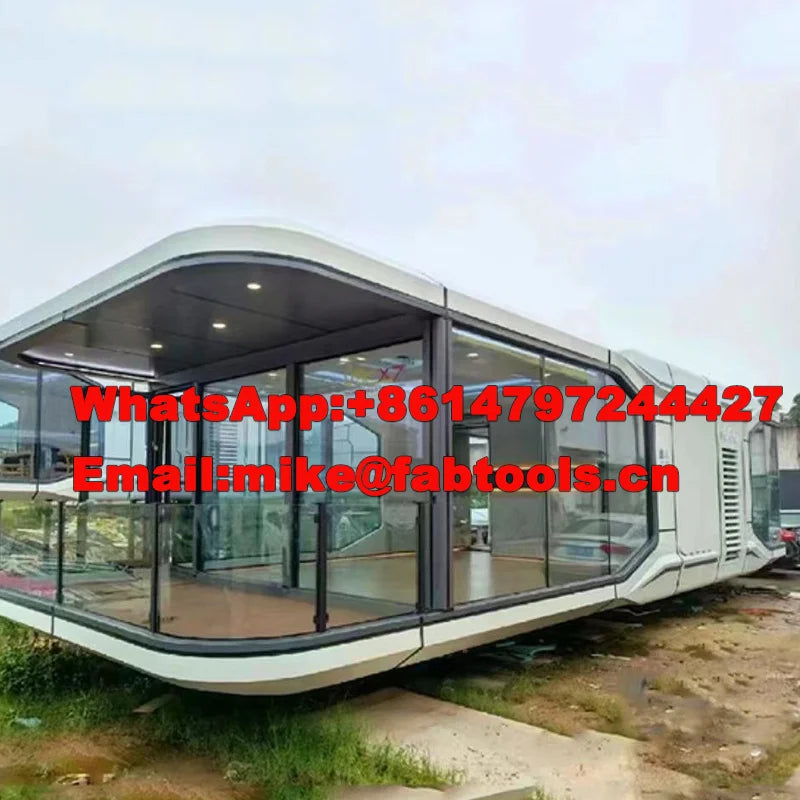 The Space Capsule Hotel of Modern Architectural Style Office Pods Is a Portable and Quickly Installable Mobile House