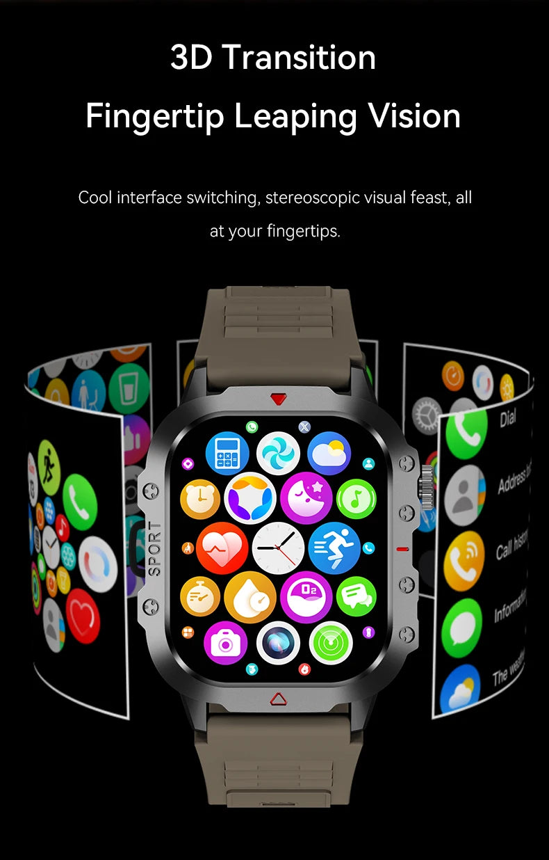 Relógio Inteligente Smartwatch LAXASFIT Super Sport 1.81"HD Lançamento 2025