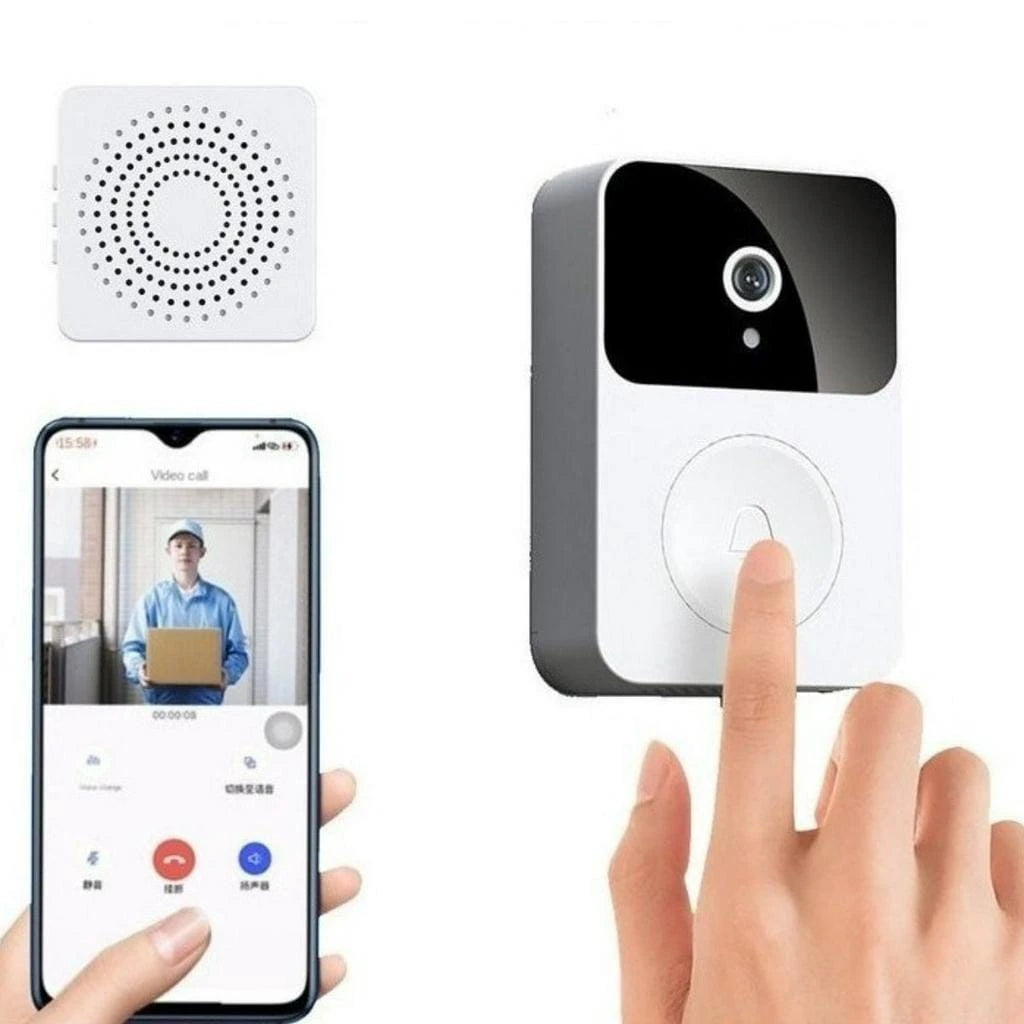 Campainha Wi-Fi Inteligente - Sensor Local Sonoro - Vídeo Câmera - Veja Sua Visita Pelo Celular