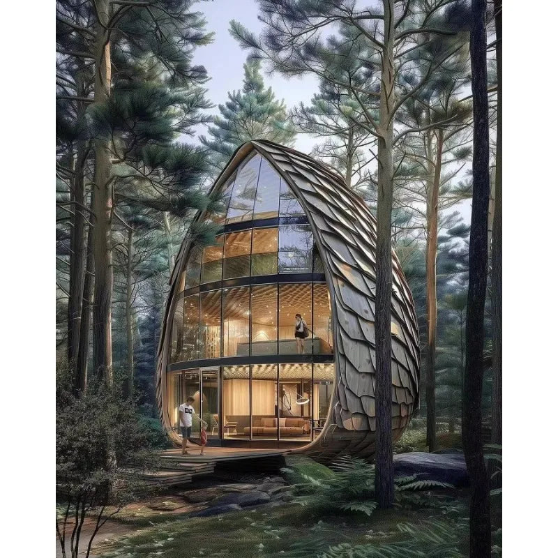 Custom Creative Seeds Wooden House luxury Portable Tiny Hotels Tree House