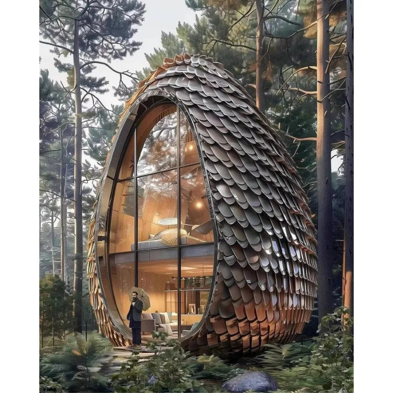 Custom Creative Seeds Wooden House luxury Portable Tiny Hotels Tree House
