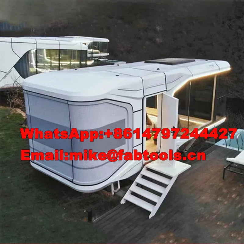 The Space Capsule Hotel of Modern Architectural Style Office Pods Is a Portable and Quickly Installable Mobile House
