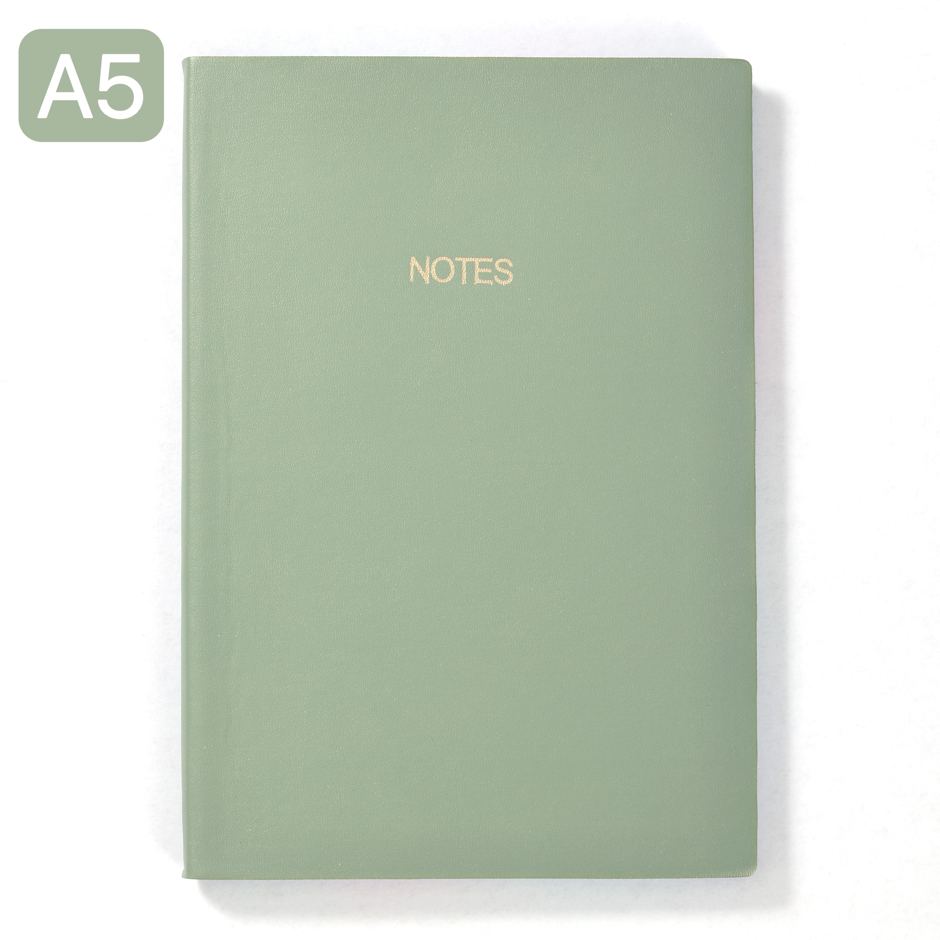 Caderno A5 com 82 folhas e borda arco-íris - Agenda executiva de capa dura com linhas, papel grosso, essencial para escola e escritório, trabalho, estudo e uso pessoal - Material escolar e de escritório da melhor qualidade.