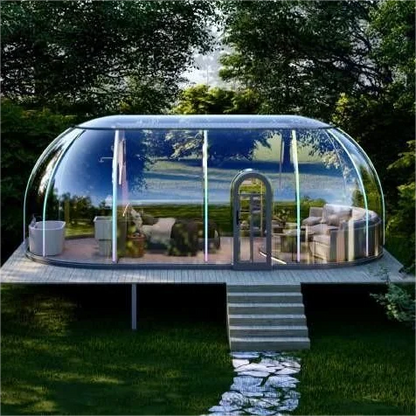 XZ OEM ODM Low Price Hot Sell Luxury Clear Transparent Camping Hotel Round Polycarbonate Glamping Prefab Dome House