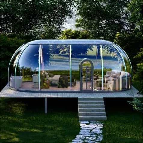 XZ OEM ODM Low Price Hot Sell Luxury Clear Transparent Camping Hotel Round Polycarbonate Glamping Prefab Dome House