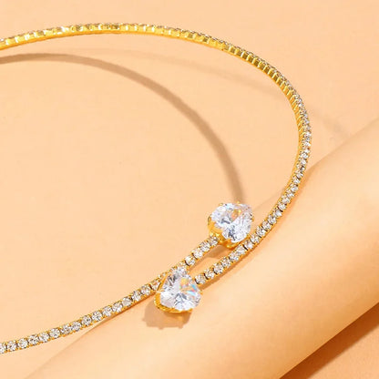 Colar Gargantilha Strass Design Neogótico