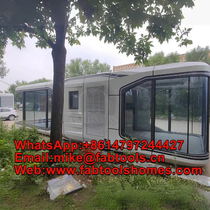 The Space Capsule Hotel of Modern Architectural Style Office Pods Is a Portable and Quickly Installable Mobile House