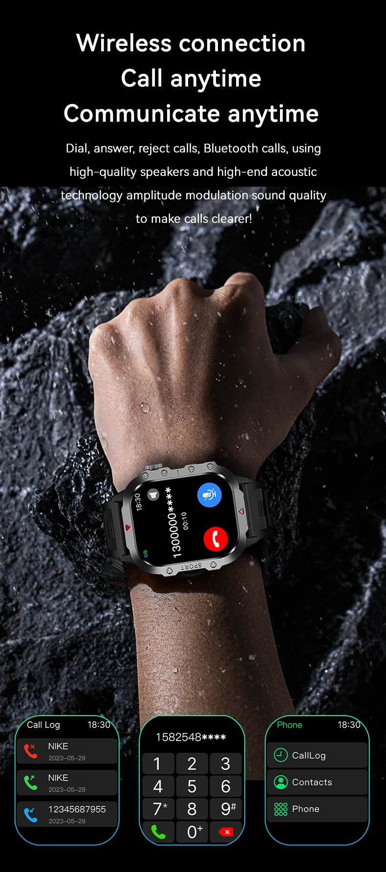Relógio Inteligente Smartwatch LAXASFIT Super Sport 1.81"HD Lançamento 2025