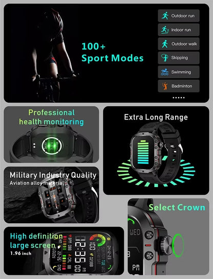 Relógio Inteligente Smartwatch LAXASFIT Super Sport 1.81"HD Lançamento 2025