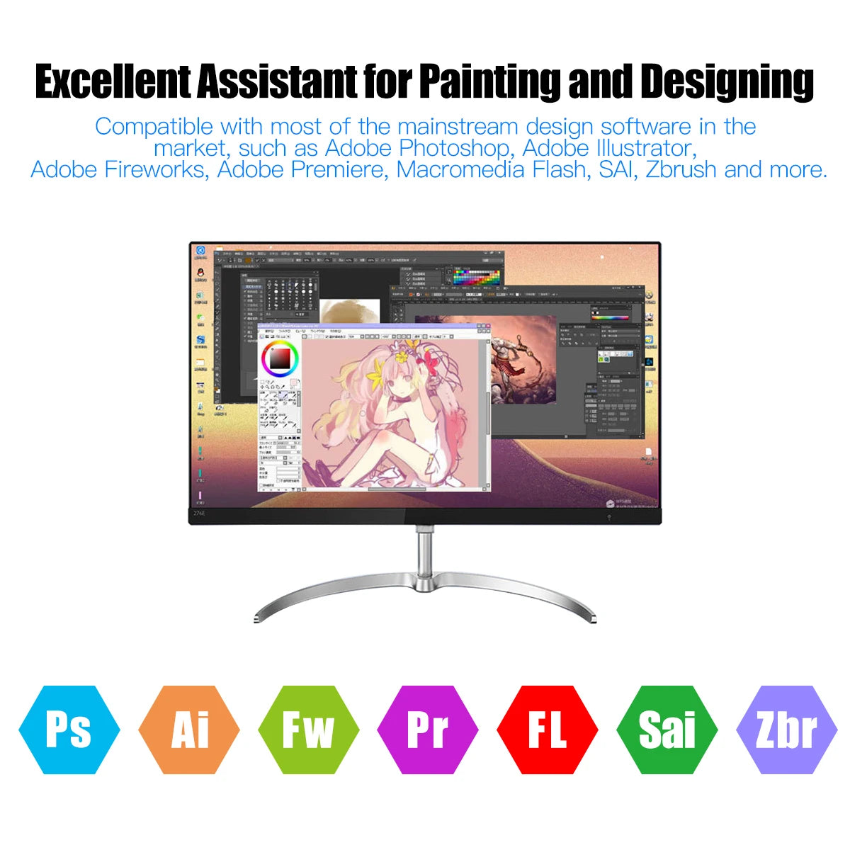Tablet Gráfico Profissional - Pintura & Design Online - Windows/Mac/Linux