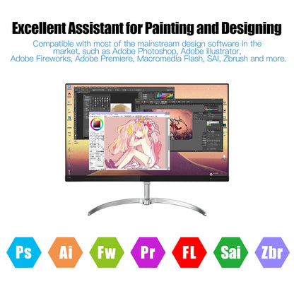 Tablet Gráfico Profissional - Pintura & Design Online - Windows/Mac/Linux