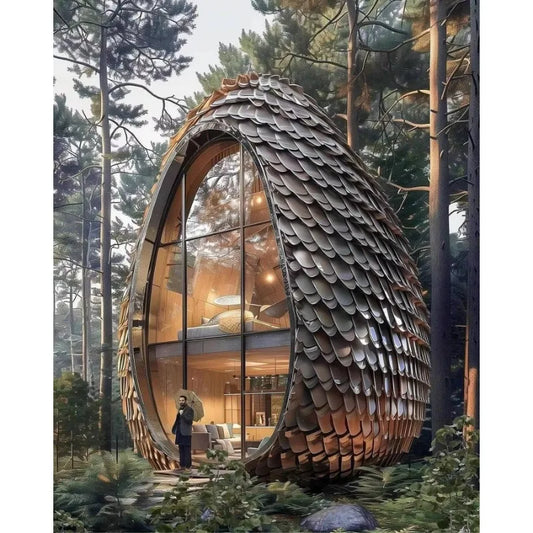 Custom Creative Seeds Wooden House luxury Portable Tiny Hotels Tree House
