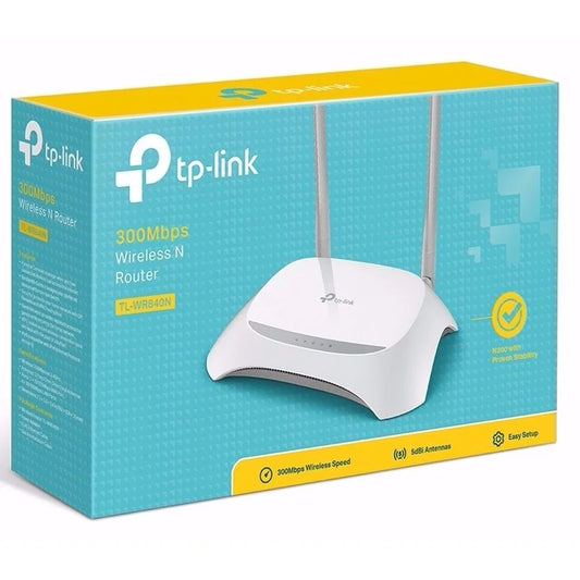 Roteador TP-Link 300Mbps Modelo TL-WR 840n WiFi - Modem Wireles Direcional 2 Antenas Ultra Rápido - Super Lançamento!