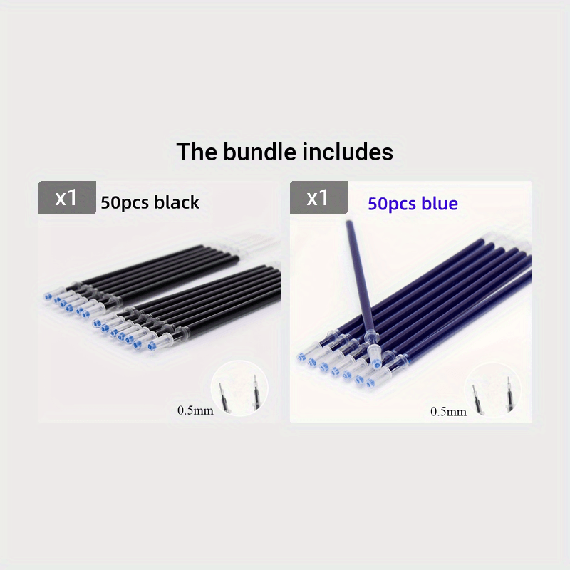 Conjunto de 50 Canetas em Gel 0,5mm