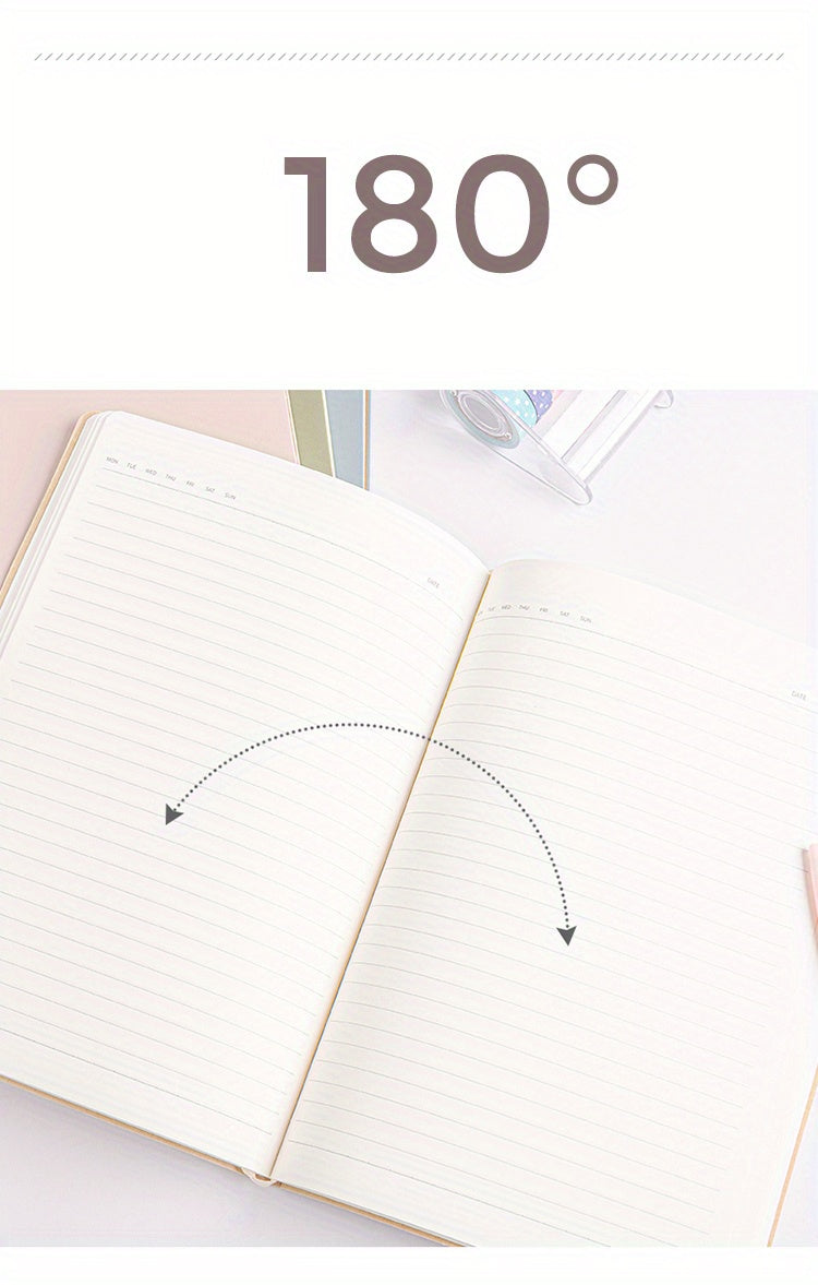 Caderno A5 com 82 folhas e borda arco-íris - Agenda executiva de capa dura com linhas, papel grosso, essencial para escola e escritório, trabalho, estudo e uso pessoal - Material escolar e de escritório da melhor qualidade.