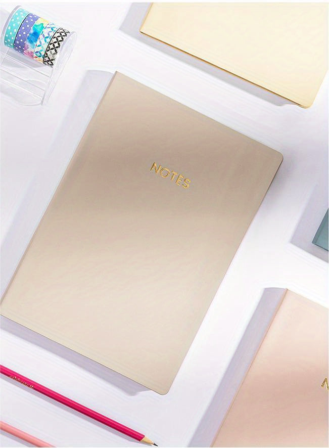 Caderno A5 com 82 folhas e borda arco-íris - Agenda executiva de capa dura com linhas, papel grosso, essencial para escola e escritório, trabalho, estudo e uso pessoal - Material escolar e de escritório da melhor qualidade.