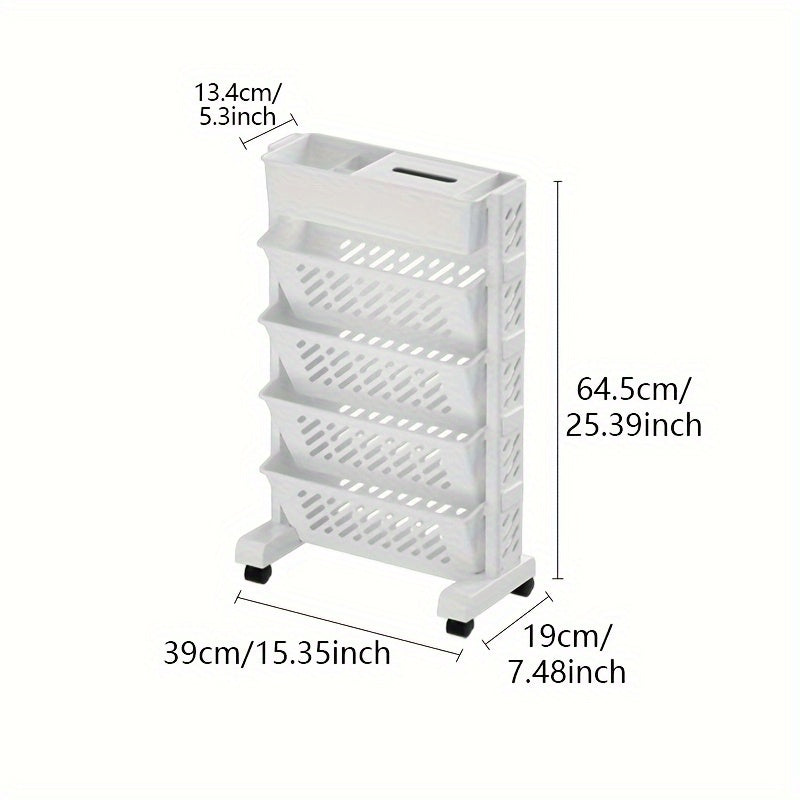Estante de Cinco Níveis - Solução de Armazenamento Portátil