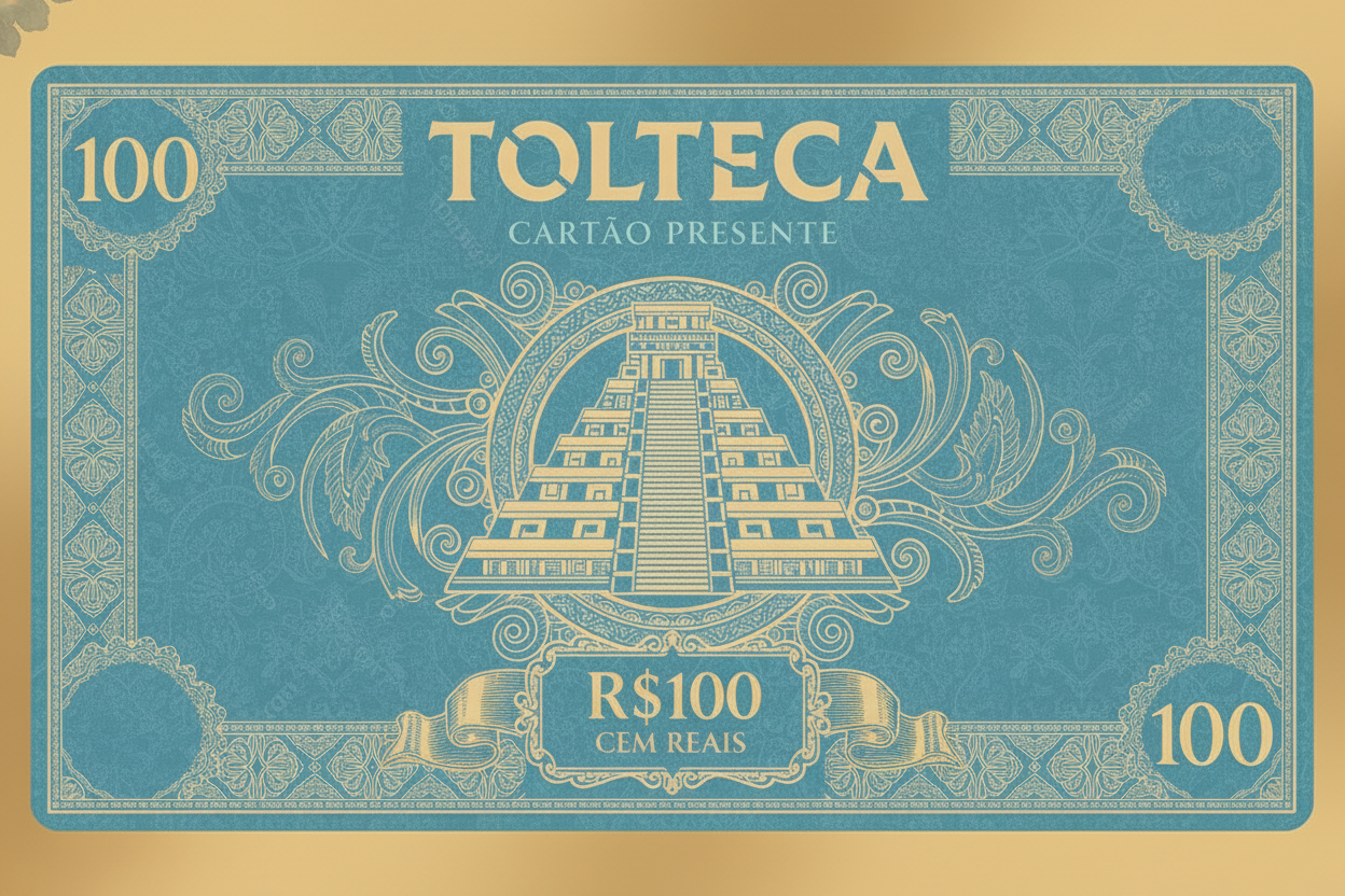 Cartão Presente Tolteca R$100 - Cem Reais