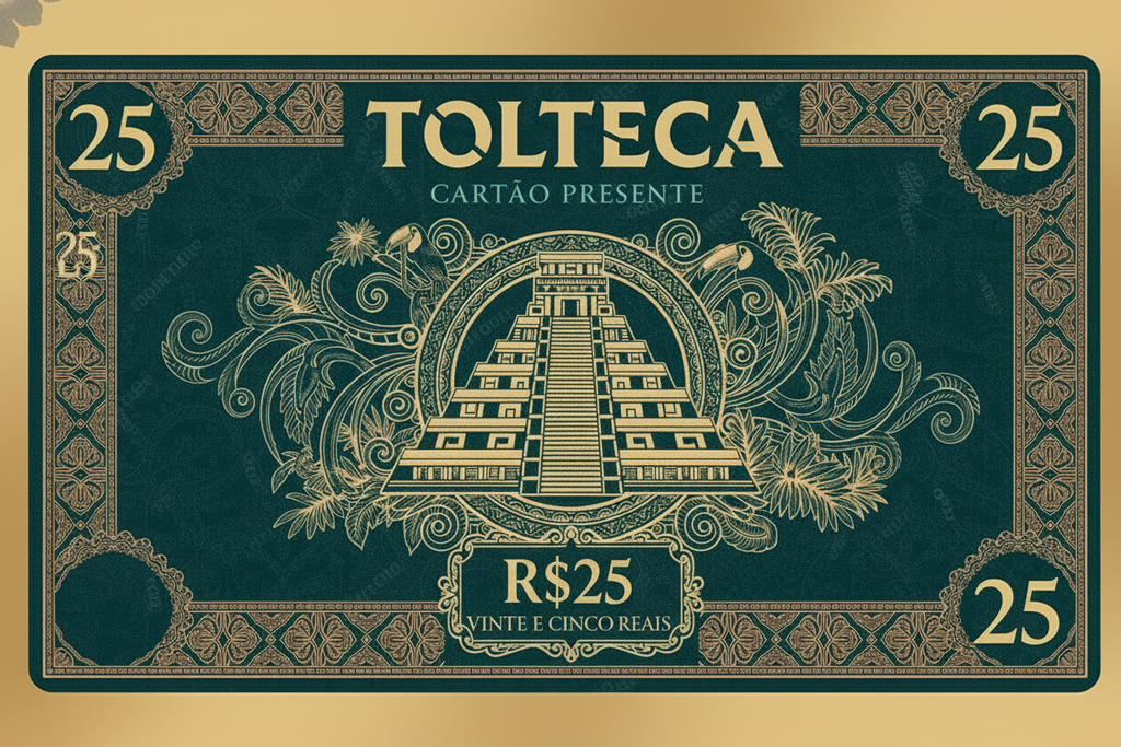 Cartão Presente Tolteca R$25 - Corrigido