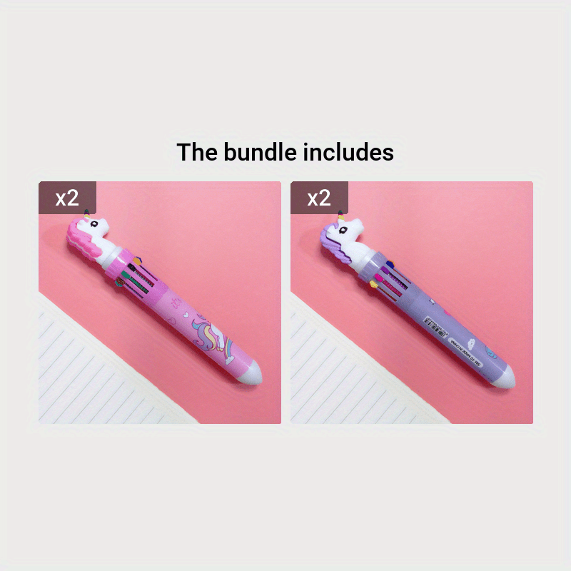 Conjunto de 1 Caneta Esferográfica Kawaii - 10 Canetas em Gel Coloridas para Estudantes, Material de Escritório, Artigos de Papelaria Divertidos para o Halloween e Presente de Natal