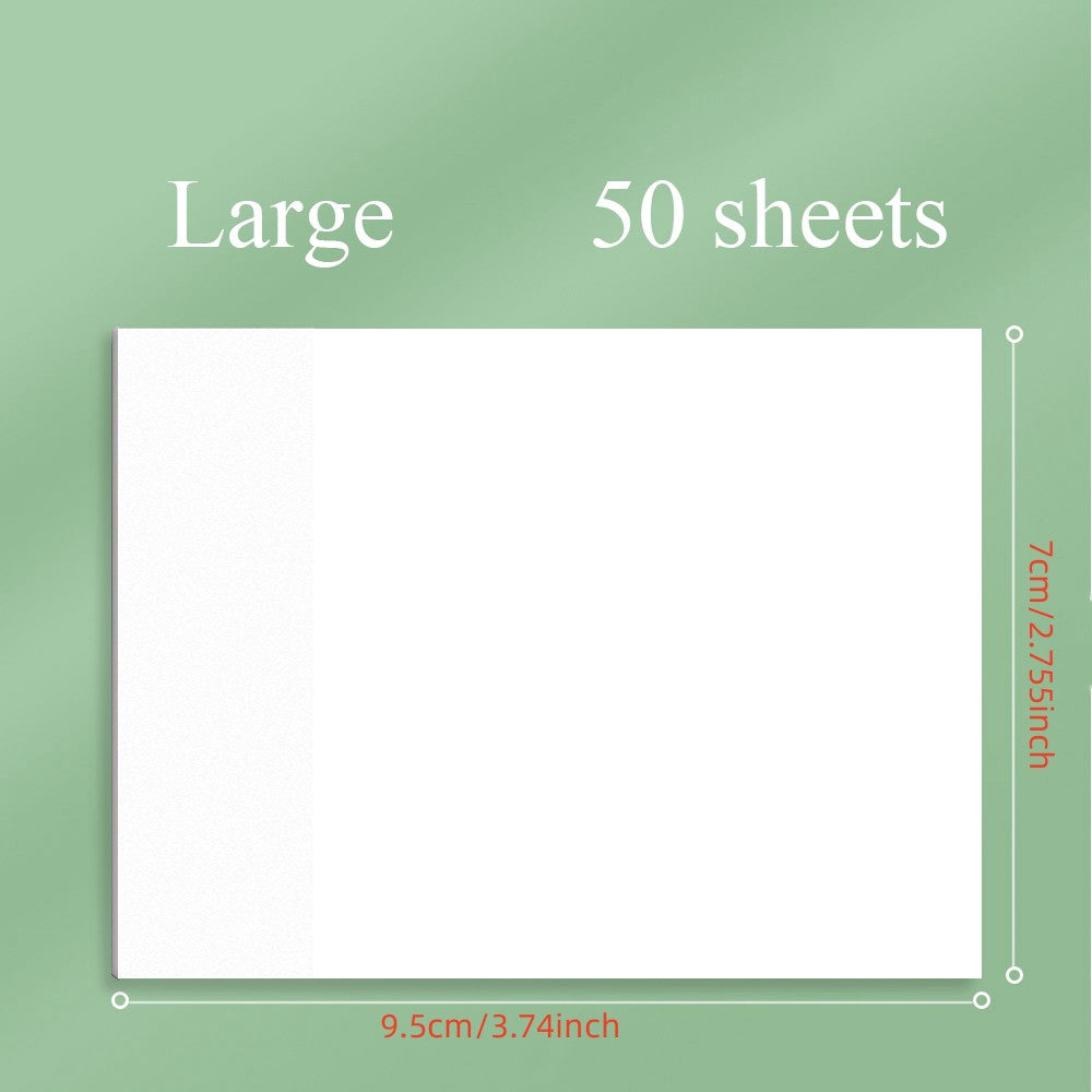 Bloco de Notas Adesivas Transparentes com 50 Folhas - Material Escolar e de Escritório - ESPECIFICAÇÕES - Código do Produto: BM04421 - Formato: Quadrado